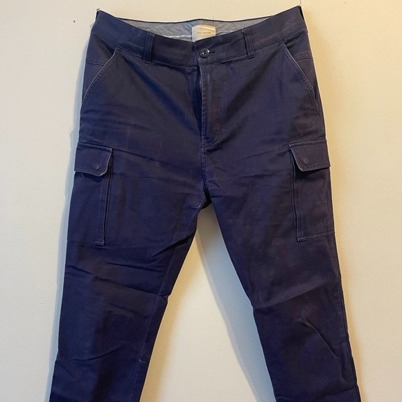 Aime Leon Dore Navy Slim Cargo Chinos size Medium - Picture 1 of 3